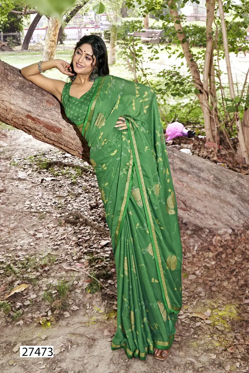 Gauchar By Vallabhi Designer Georgette Sarees Wholesale Market In Surat
